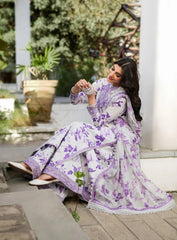 PRINTED KARANDI EMBROIDERY DRESS 3 PIECE V518