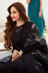 3PC DHANAK EMBROIDERED UNSTITCHED DRESS V520
