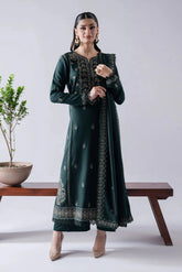 ASIM JOFA-3PC DHANAK EMBROIDERED SHIRT WITH DHANAK EMBROIDERED SHAWL & TROUSER-BIC- 670