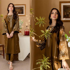2 Piece Embroidered Lawn Shirt with Dyed Trouser BA 68