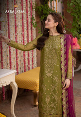 Dhanak 3PC Embroidered With Chiffon Embroidered Dupatta-243
