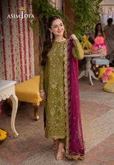 Lawn 3PC Embroidered With Chiffon Embroidered Dupatta-L 243