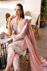 3 Piece Unstitched Embroidered Lawn Suit V720
