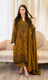 3pc UNSTITCH Lawn Article With Chiffon Dupata 3PC SUIT-251