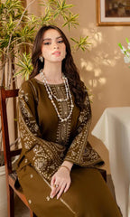 2 Piece Embroidered Lawn Shirt with Dyed Trouser BA68