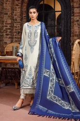 MARIA B - 3PC KHADDAR EMBROIDERED SUTE - MB715