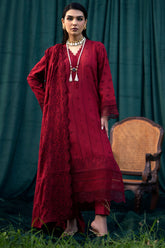 3 Piece Embroidered Lawn Suit with Lawn dupatta MO24