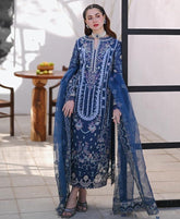 3 Piece Embroidered Lawn Shirt with Embroidered Organza Dupatta SP2545