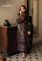 ASIM JOFA -3PC DHANAK EMBROIDERED UNSTICHED SUIT 259