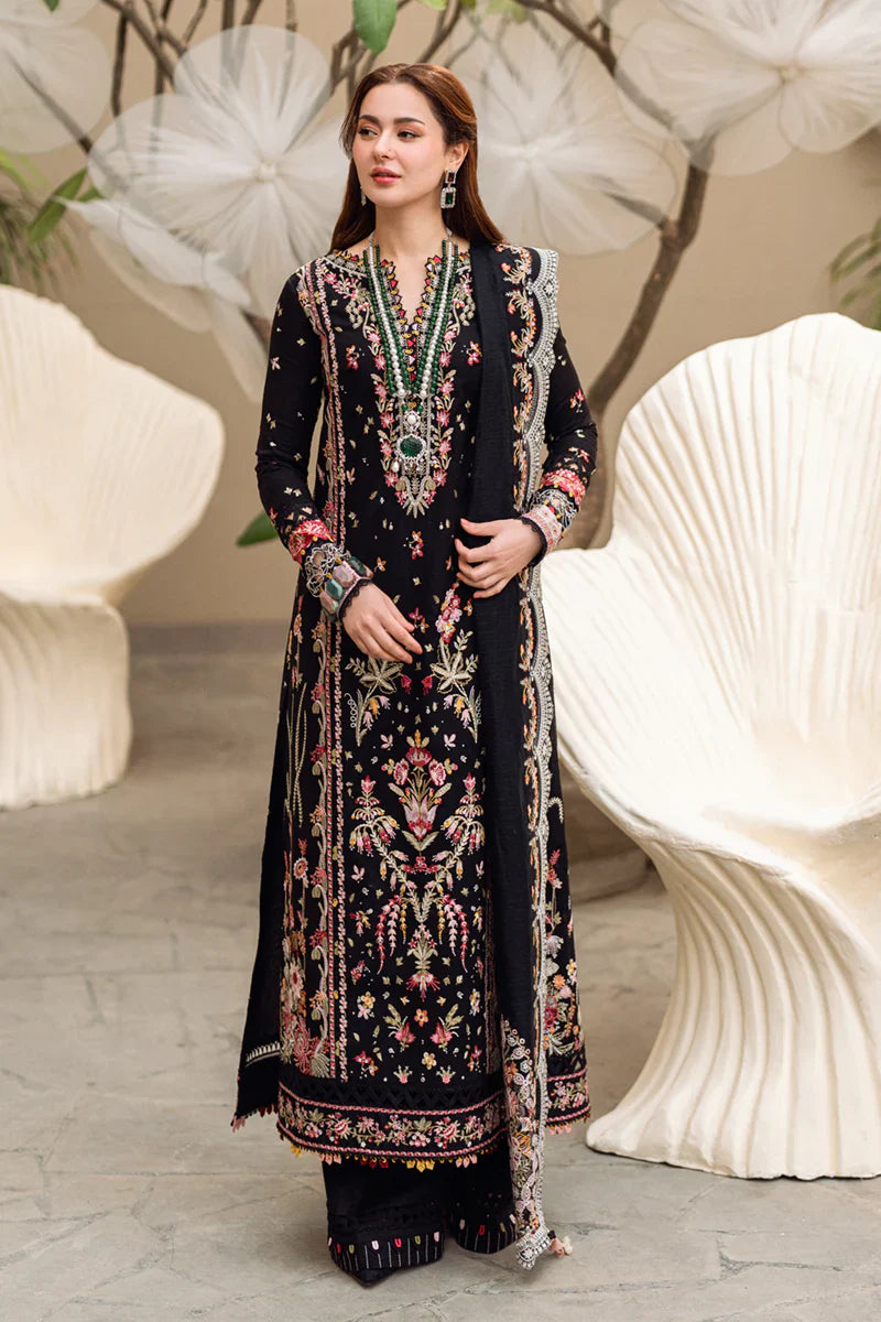 3Pc Embroidered Lawn Shirt with Embroidered Chiffon Dupatta QL2655