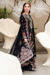 3Pc Embroidered Lawn Shirt with Embroidered Chiffon Dupatta QL2655