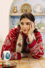 3 Piece Embroidered Lawn Shirt and Trouser with Printed Dupatta ZS2550