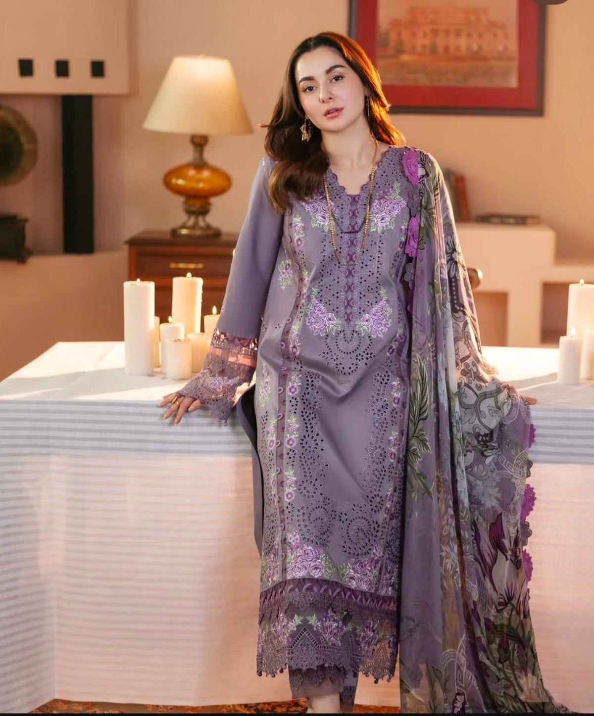 Luxury Pure DHANAK Embroidered UNSTITCED Collection 2025W