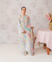 3 Pcs Digital Printed Lawn Sute Embroidered Patches AF 70