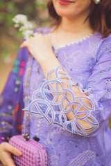 3 Piece Embroidered Lawn Shirt with Digital Printed Poly lawn Dupatta MS04